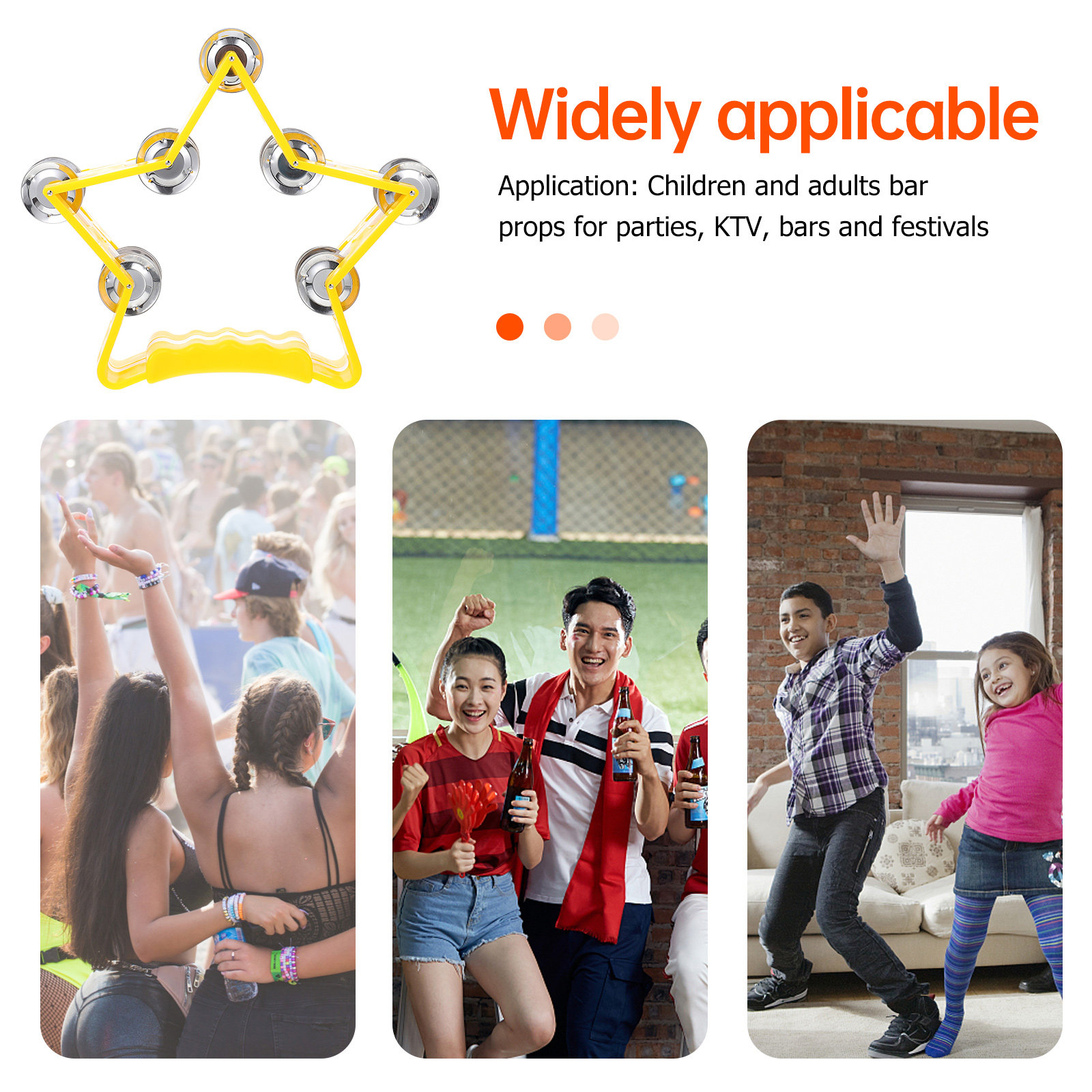 Kids Education Bell - 1 Buah Bel Tangan Alat Musik