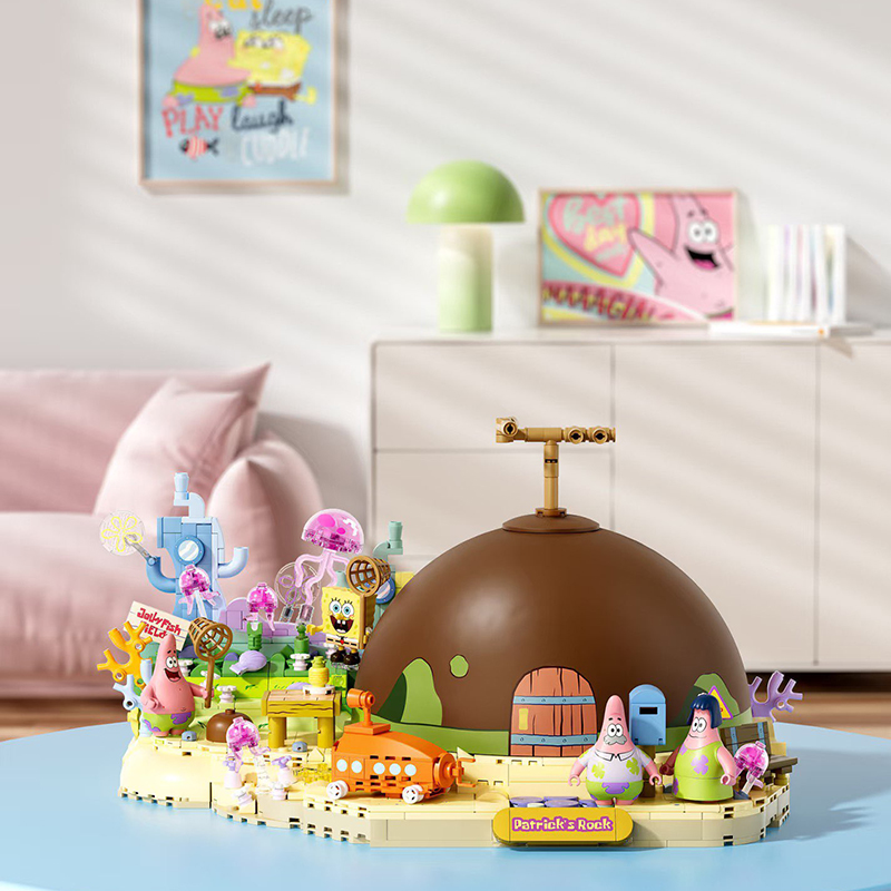 Kids Education Product - Set Blok Bangunan Spongebob Patrick Star