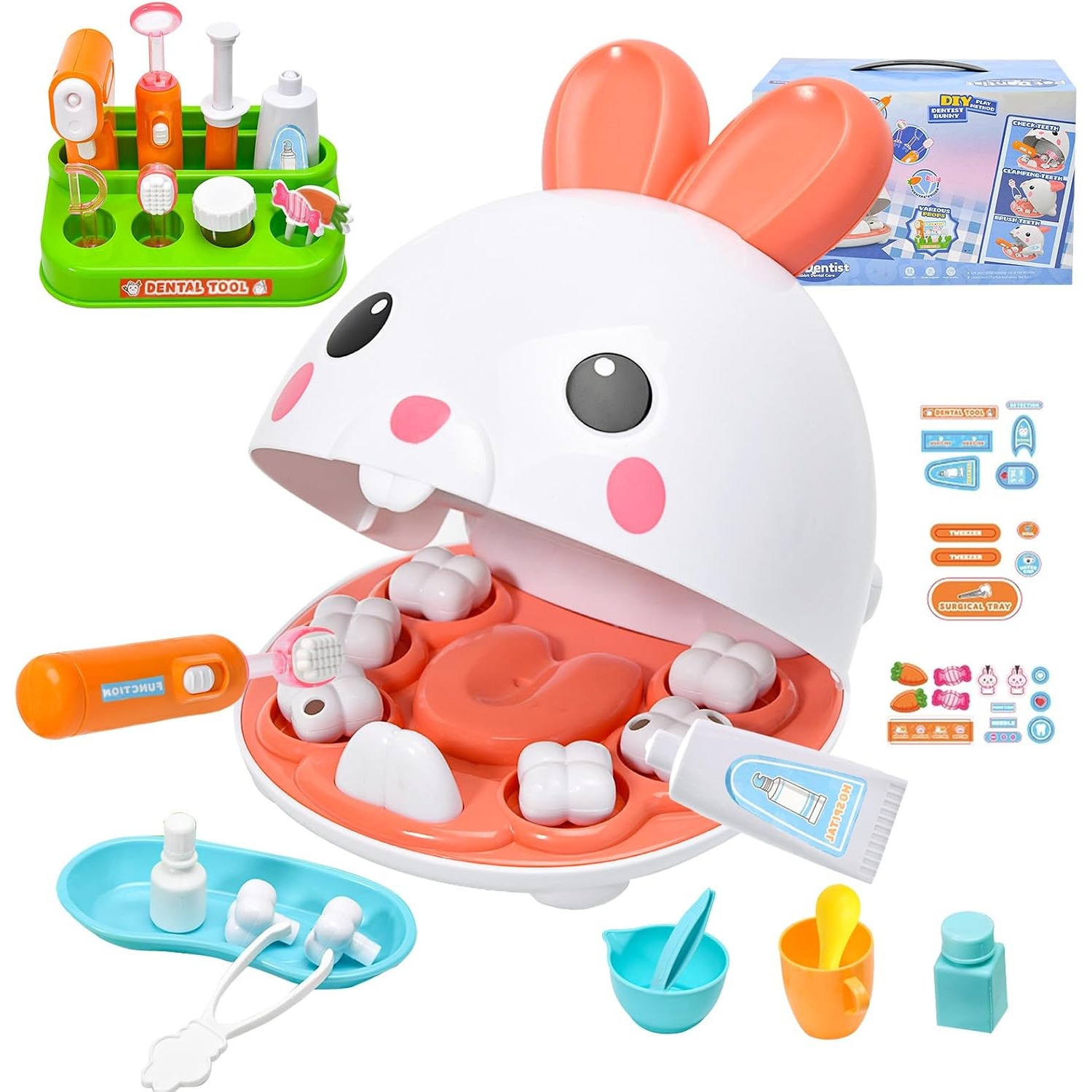 Kids Doctor Education - Perlengkapan Dokter Gigi Set Mainan Pura-pura