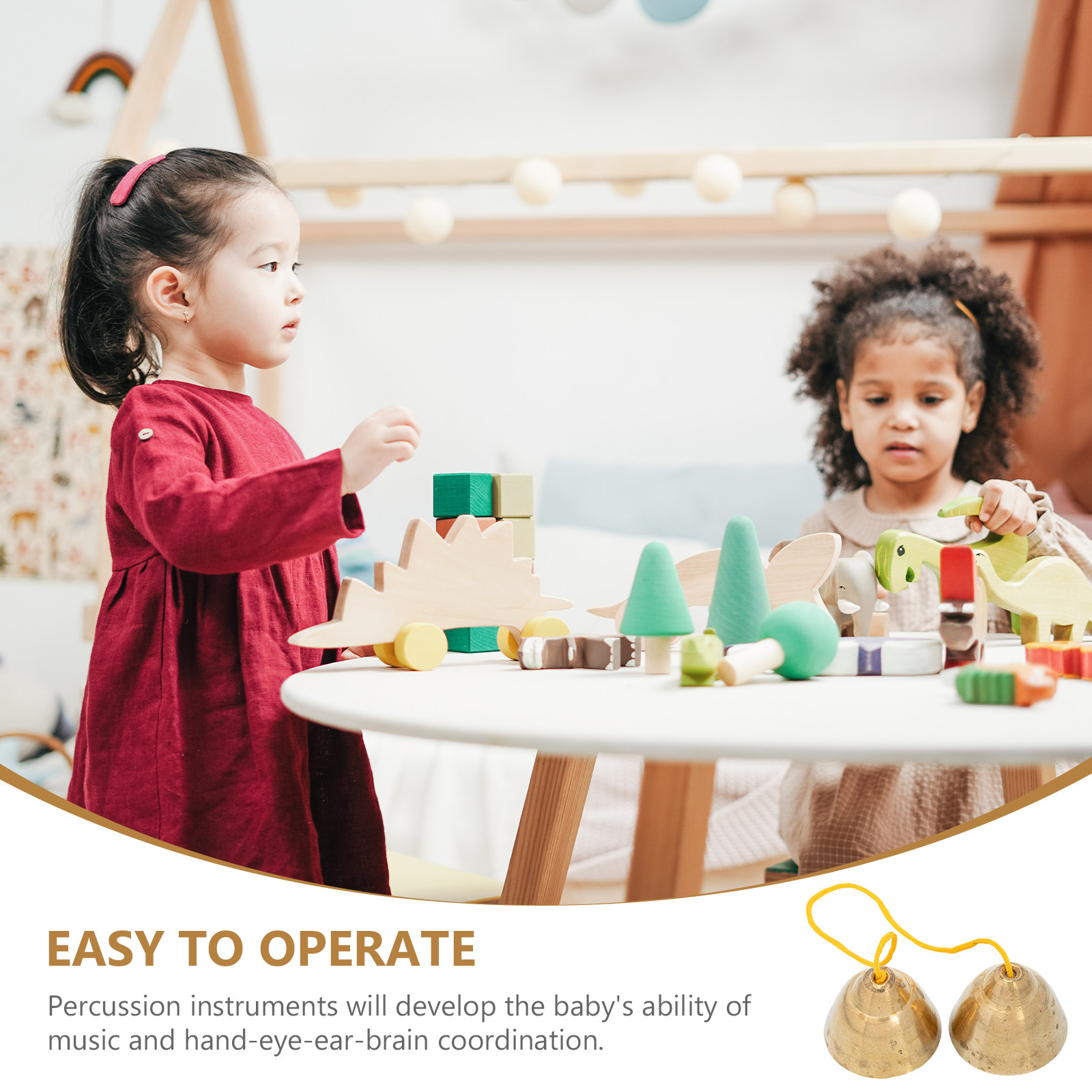 1 Pasang Lonceng Edukasi Musik - Kids Education Bell ulasan dan harga