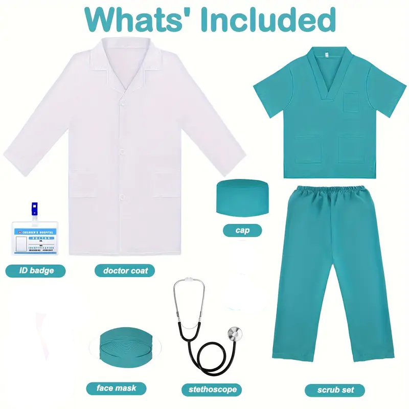 Pakaian Cosplay dokter perawat - Kids Doctor Education ulasan dan harga