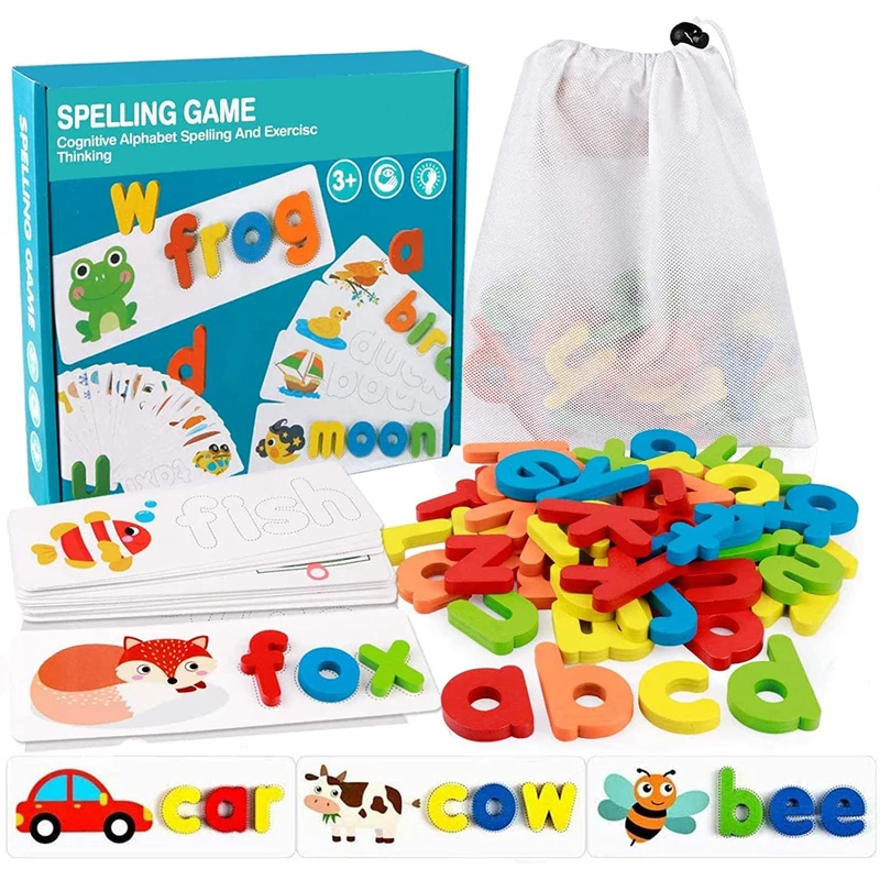 Mainan Kata Montessori Belajar - Kids Education Words ulasan dan harga