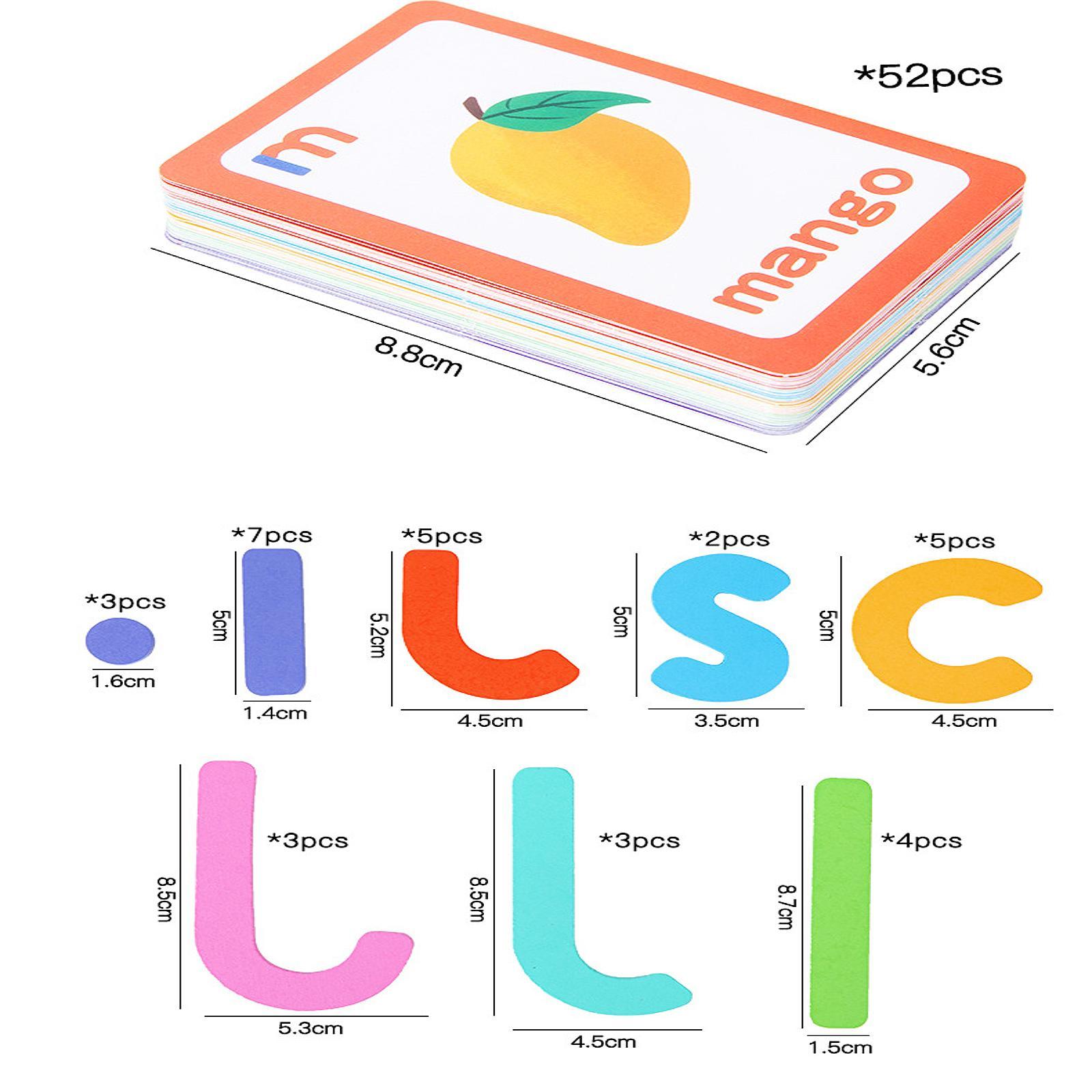 Kartu Flash Alfabet Mainan Pra - Kids Education Words ulasan dan harga