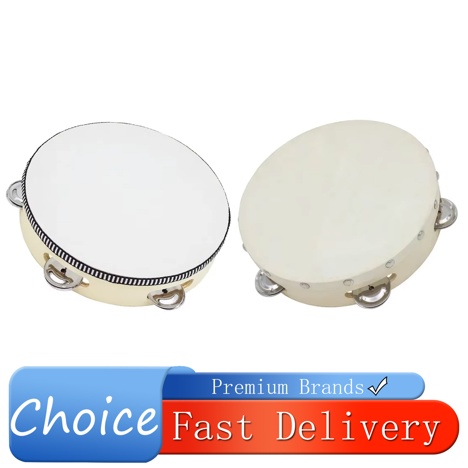 Drum Tamborin 8 inci, Drum Lon - Kids Education Bell ulasan dan harga